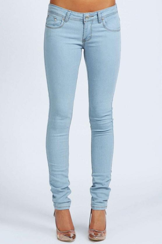 Petite Clare Wow Bleach Super Skinny Jeans